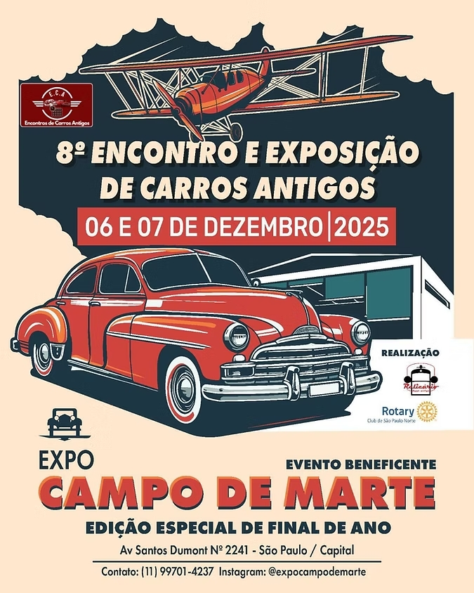 8ª Edição Encontro e Exposição de Carros Antigos