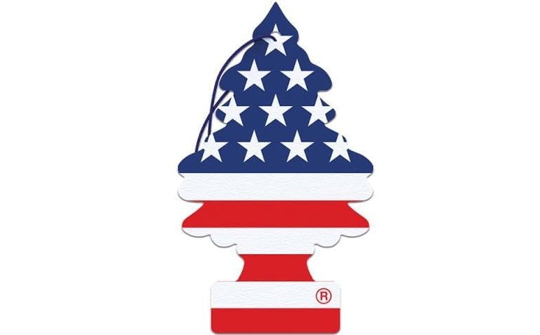 Aromatizador p/Carro Little Tree, Vanilla Pride EUA – Odorizador Automotivo - Longa Duração - Import