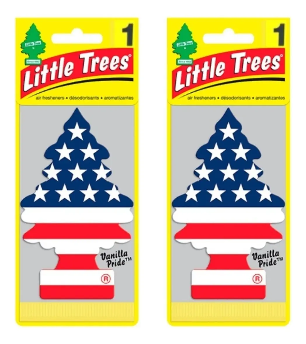 2 Little Trees Aromatizador De Carro Vanilla Eua 24hrs